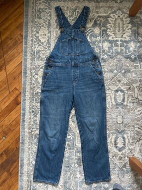 Old Navy Denim Overalls in Medium Blue Wash